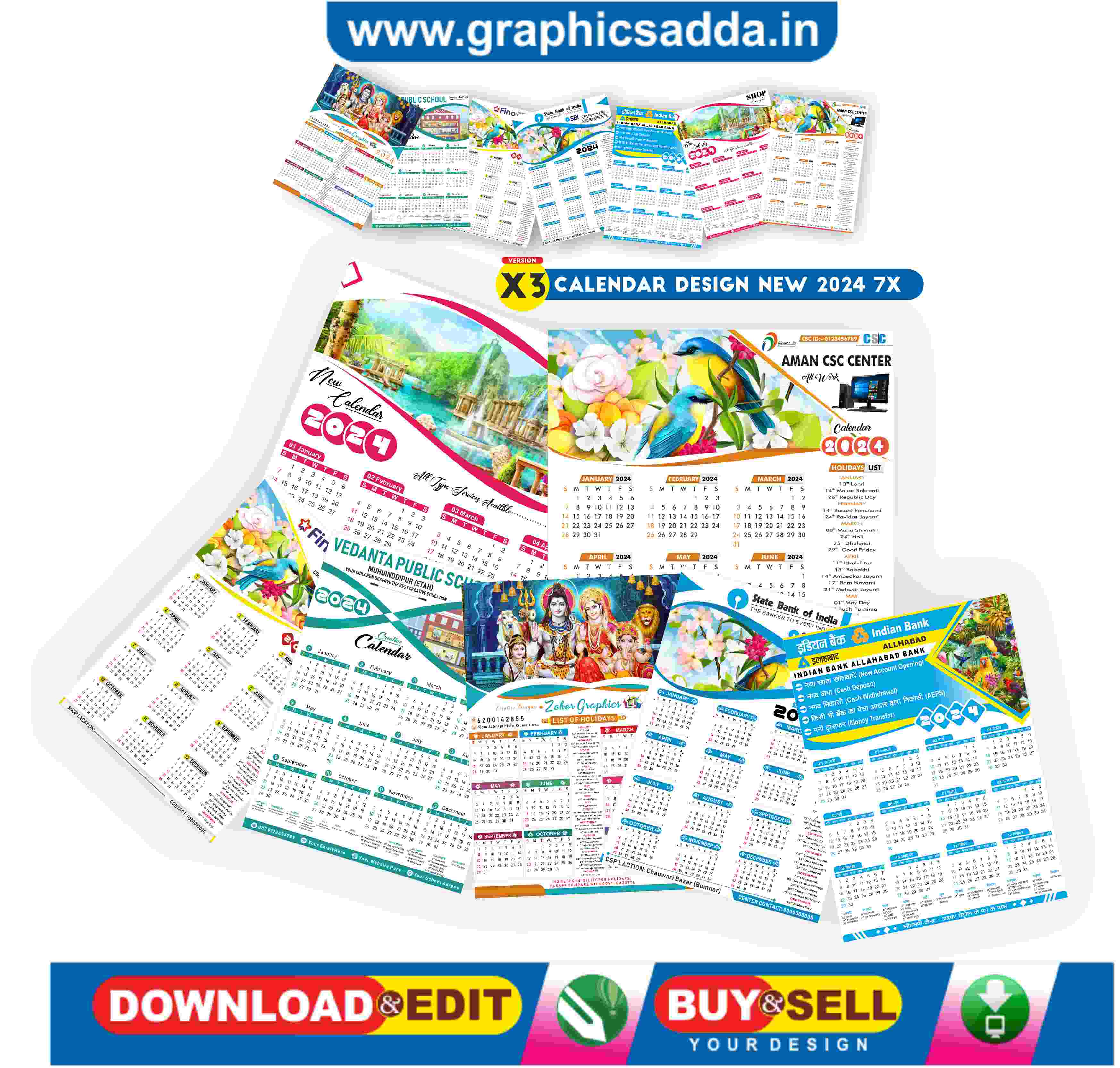 Calendar design cdr file 2024 Archives Graphics Adda